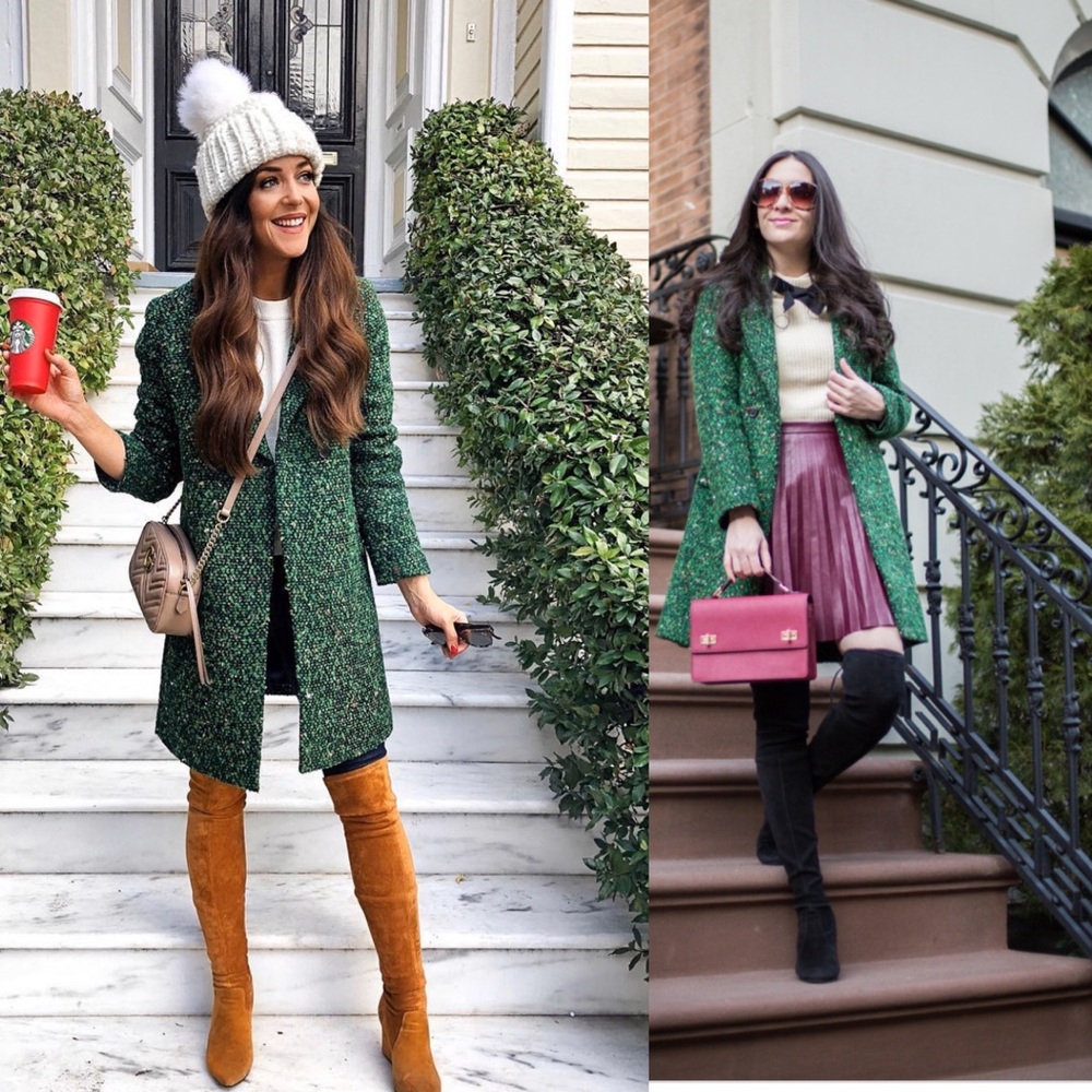 J Crew Daphne tweed Coat size 0